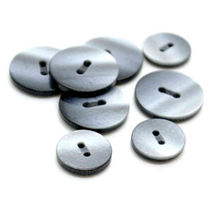 Glossy grey buttons