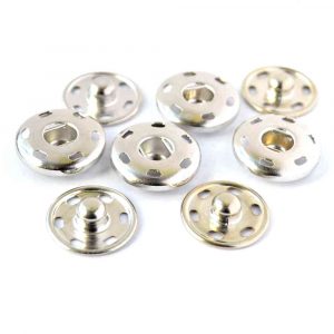 silver snap fasteners