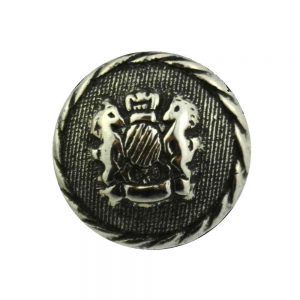 Silver crest buttons