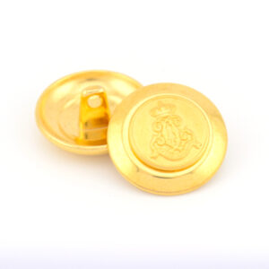 Metal Gold crest button