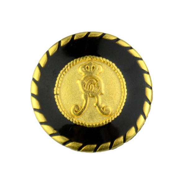metal royal crest buttons