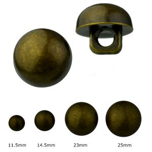 antique brass half ball buttons