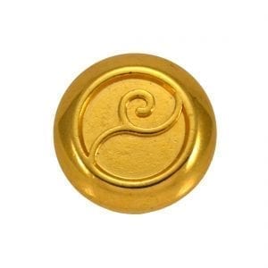 gold decorative button
