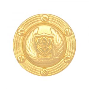 Metal gold decorative button
