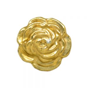 gold flower button