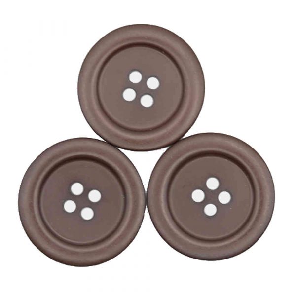 Brown slim rim buttons