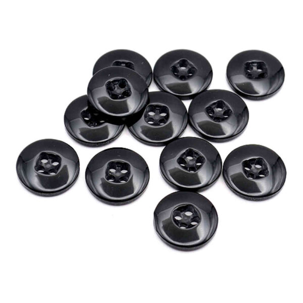 15mm black buttons