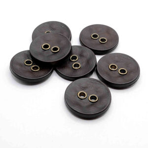 dark brown eyelet buttons