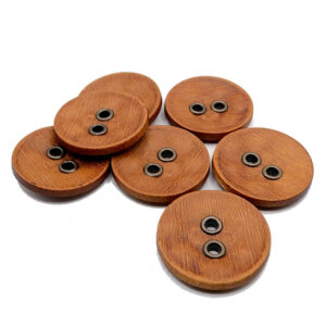 tan brown eyelet buttons