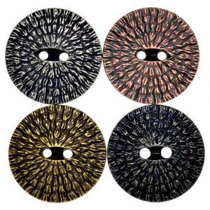 thatch effect domed buttons