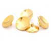 gold Concave metallic buttons