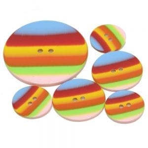 RAINBOW STRIPED buttons