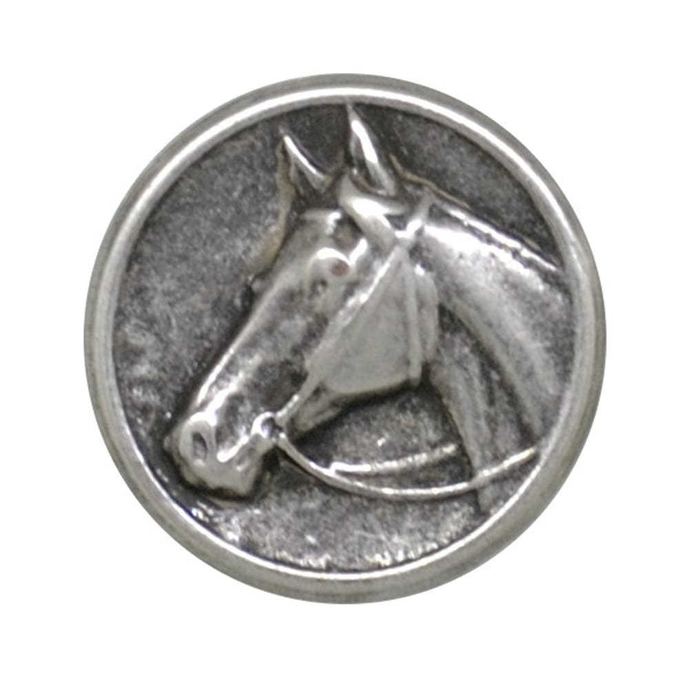 Dill-310757-M Dill Round Metal Horse Buttons 