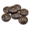 brown chunky buttons