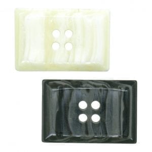 Rectangle pearlescent buttons
