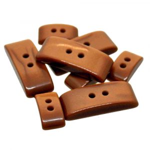 Brown pearlescent buttons