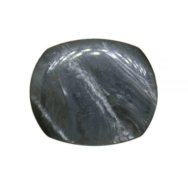 grey pearlescent button