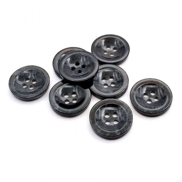 black Grey saucer buttons