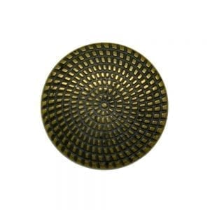 brass geometric buttons