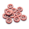 11.5mm shirt rim buttons crimson red