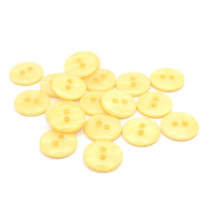 yellow pearlescent buttons