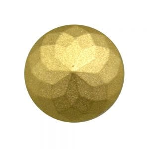 gold faceted buttons