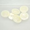 off white pearlescent buttons
