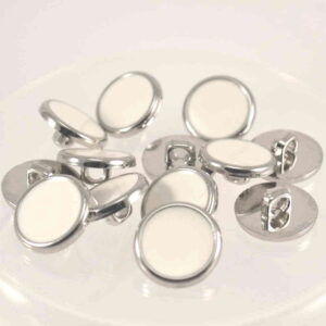 silver dress shirt button