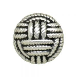 silver basket weave buttons
