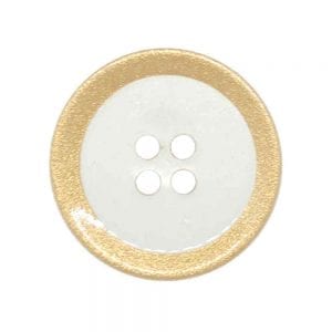 Gold rim transparent buttons