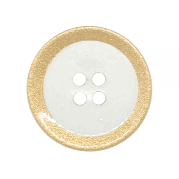 Gold rim transparent buttons