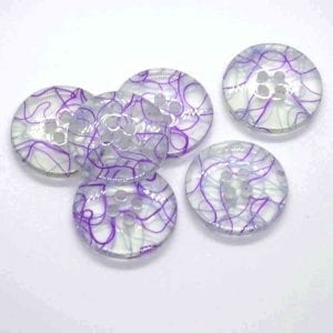 Transparent purple designer buttons