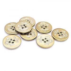 Vintage gold anchor buttons