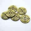 gold floral buttons