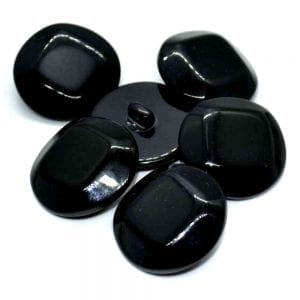 Black coat buttons