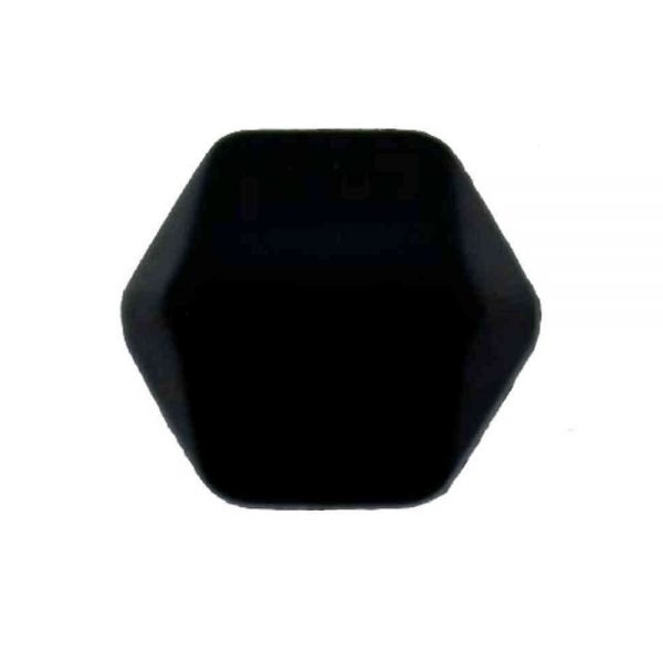 black hexagon buttons