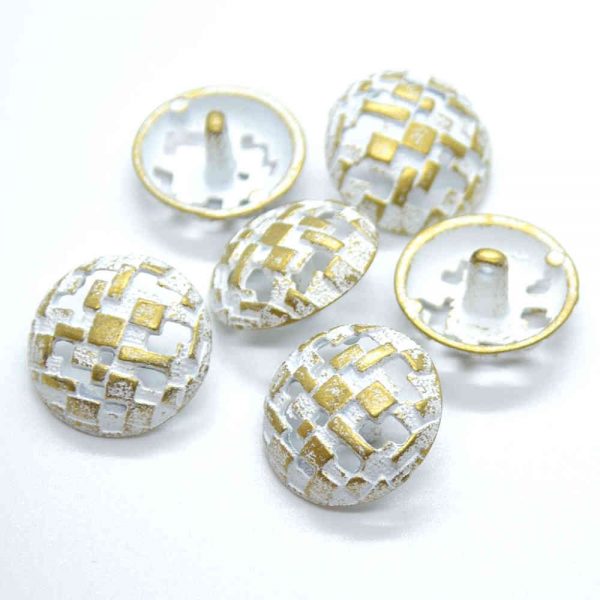 Metal domed buttons