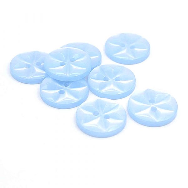 blue star floral buttons