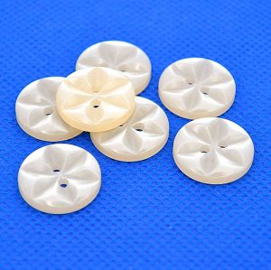 cream star floral buttons