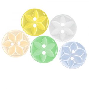 star pearlescent buttons