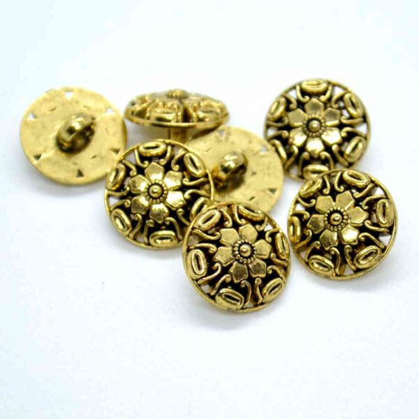 Gothic floral buttons