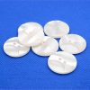 White semi grooved buttons