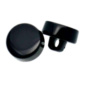 Black chunky buttons