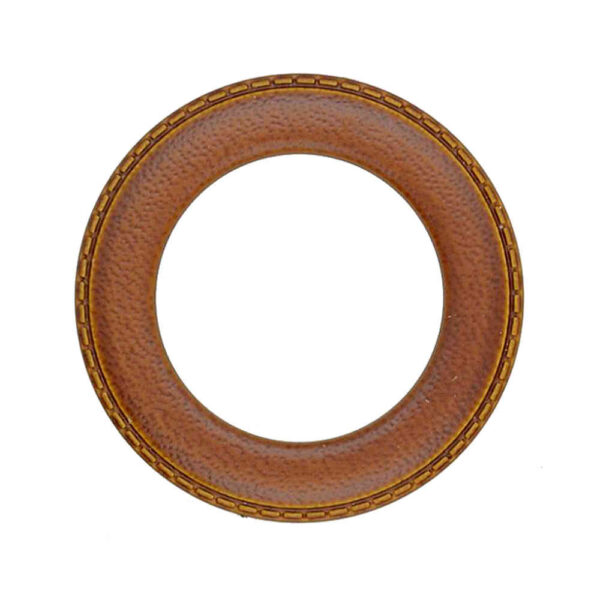 Leather effect O-Ring Slider