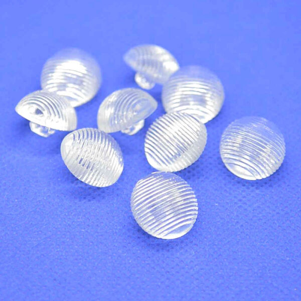Clear grooved buttons