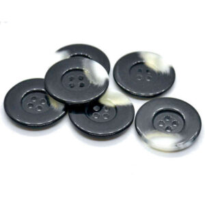 black slim coat buttons