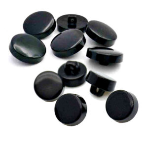 Black chunky button