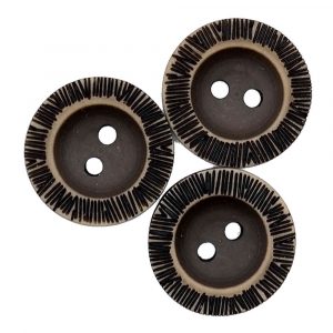 Brown tribal style buttons