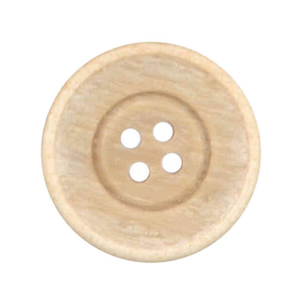 Marbled rim button brown