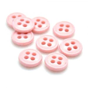 pink nylon buttons